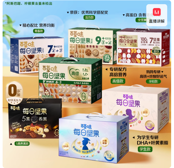 百草味每日坚果礼盒